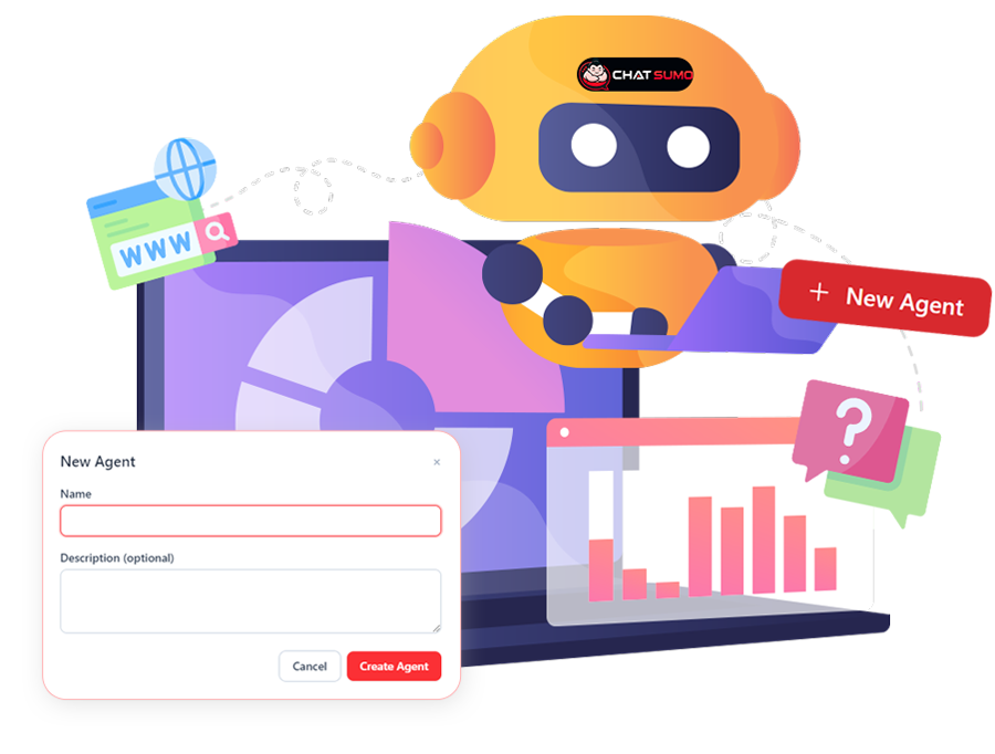 An AI sales agent working on a website