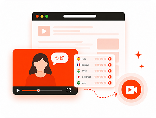 A spoken video generated in every language