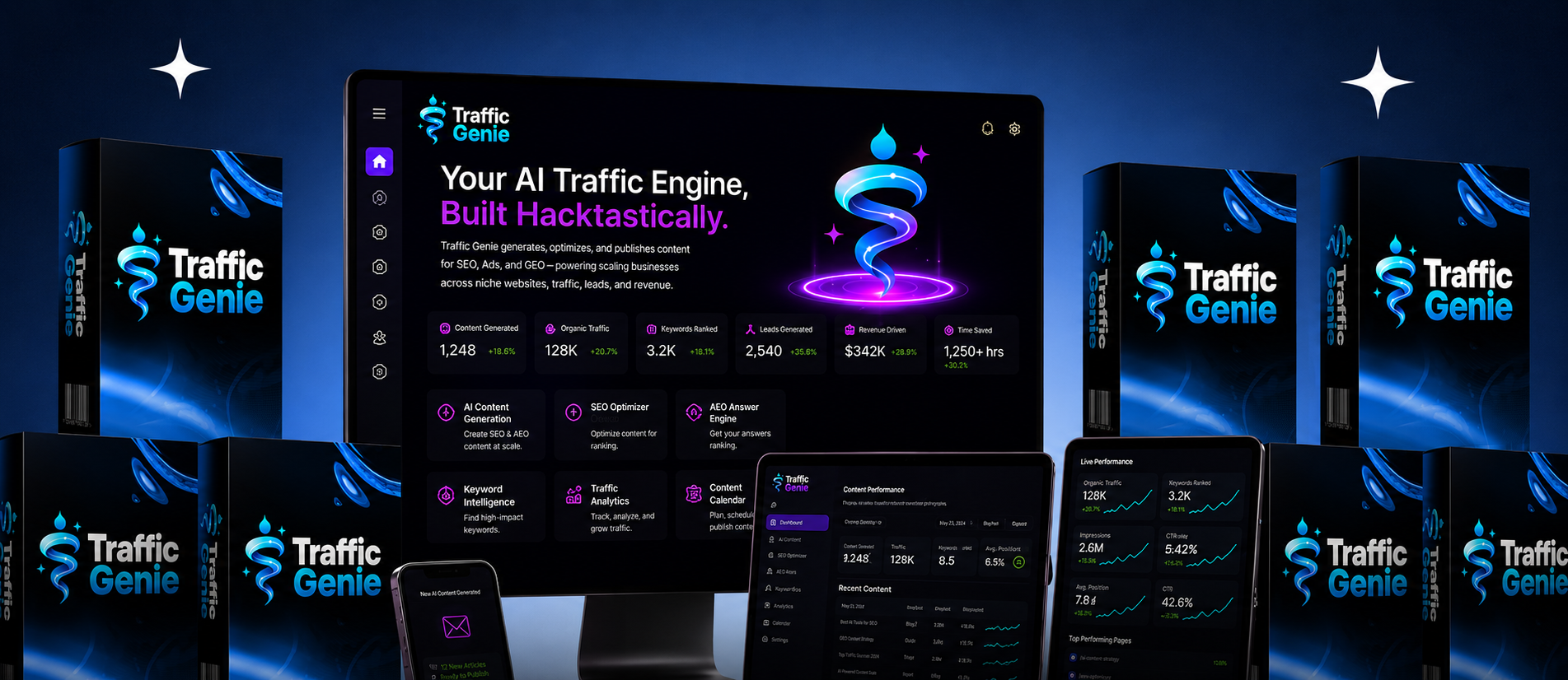 Complete TrafficGenie software and product bundle