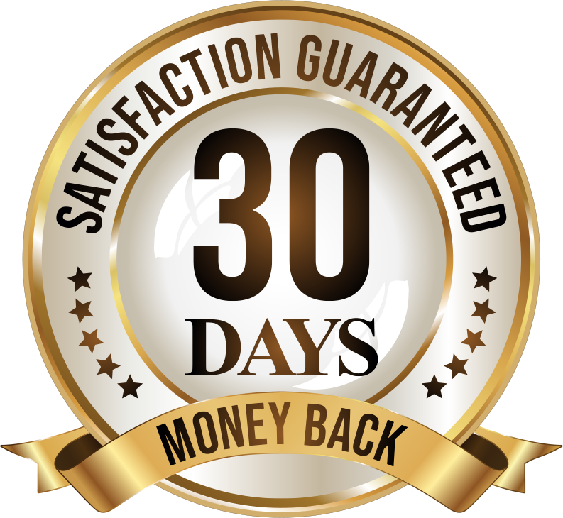 Satisfaction guaranteed: 30 days money back seal